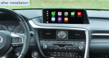 RX20162019 Interfaz inalámbrica Apple CarPlay Android Auto para Lexus RX 2016-2019, con funciones MirrorLink AirPlay USB Camera HDMI Car Play.