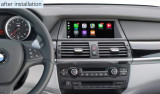 E7120112013 Interfaz inalámbrica Apple CarPlay Android Auto para BMW X5 E70 X6 E71 2011-2013 X1 E84 2009-2015,con función MirrorLink USB HDMI