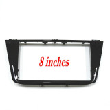 5NG858069 8 pulgadas o 9,2 pulgadas negro brillante CD Panel trim MIB Piano Negro unidad de medios de radio Placas Marco decorativo Para Tiguan MK2