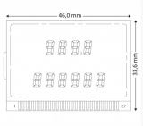 SEPDISP19D27 Pantalla LCD central para cuadros de instrumentos de Mercedes Clase C, Clase E, CLK y SLK