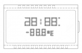 SEPDISP74B Pantalla lateral derecha para cuadros de instrumentos Porsche 911 (997), Boxster (987), Cayman (987) y Ruf 