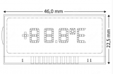 SEPDISP19E Pantalla LCD lateral izquierda (temperatura exterior) para instrumentos de la Clase C, Clase E, Clase G, Clase CLK y Clase SLK de Mercedes 