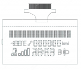 SEPDISP34 Pantalla LCD para los cuadros de instrumentos de Fiat Punto, Grande Punto, Fiorino, Doblò, Qubo - Versiones de potencia natural 