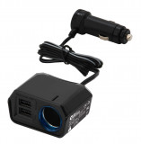 07432 Adaptador con cable 12V + 2x USB 2400mA SELECT 