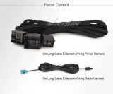 LMBM6-N Cable de Extensión BMW 3 5 X5 M3 M5 E46 E53 E39 E38 - Conectores de 12 pines 6m Extensión Cable de Radio de Alimentación Mazo de cables