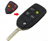 Funda para llave / mando a distancia Volvo S40, V40, C70, S60, S80 - 4 botones