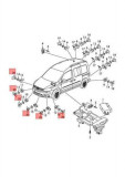 OEM 2K5998493 Portasensores PDC para VW Caddy 2K5