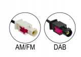 7 67 785 5 Antena activa de techo AM/FM/DAB VW / Škoda / Renault / Toyota 