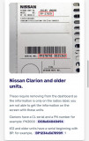 GEN:NISS Generación de códigos de navegación Nissan 