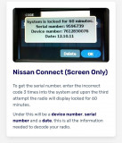GEN:NISS Generación de códigos de navegación Nissan 