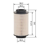 BO1457070007 Filtro de combustible BOSCH