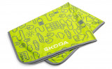  6U0084503 Manta de felpa en color verde mamba Škoda