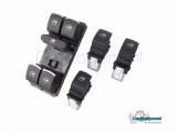 Juego de interruptores de encendido cromados OEM para VW Passat B6, CC, Tiguan, Golf, Jetta, Sharan, Touran