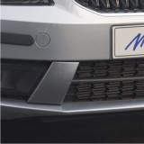  3 618 04 Piezas de paragolpes delantero - ABS negro metalizado - Skoda Octavia 3 Limousine / Combi 