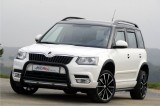 869 04 Tapas de faros para Skoda Yeti 5L Facelift - Negro Metalizado 