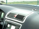 612 15 Decoración interior del salpicadero (embellecedores de las salidas de aire) - Plata mate - Skoda Octavia 2 o Octavia 2 Facelift
