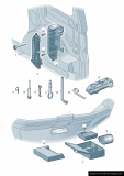 OEM 2K5011031C Gato de Coche Original Volkswagen Caddy