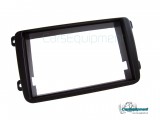 3 72 239 / 2 Din Trim para Navegación,Radio Universal - Negro Mate VW,Škoda,Seat