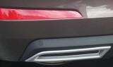 3 686 15 Tubos de Escape Imitación - ABS - Plata Mate para Skoda Octavia 3 Limousine / Combi 