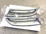3 686 15 Tubos de Escape Imitación - ABS - Plata Mate para Skoda Octavia 3 Limousine / Combi 
