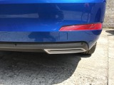 3 686 15 Tubos de Escape Imitación - ABS - Plata Mate para Skoda Octavia 3 Limousine / Combi 