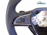 OEM MFSW Skoda O3, S3, F3 - Fondo plano - Costura negra - DSG