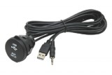 226083 USB + toma de 4 pines con cable macho - hembra 