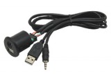 226084 USB + Toma de 4 pines con cable Macho - Hembra