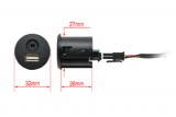 226084 USB + Toma de 4 pines con cable Macho - Hembra