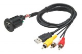 226087 USB / JACK RCA - Enchufe de 4 pines con cable macho - hemb