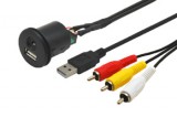 226087 USB / JACK RCA - Enchufe de 4 pines con cable macho - hemb