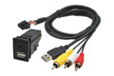 Conector USB + JACK Toyota 