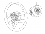 OEM 1T0880201E Airbag del conductor para VW Touran, Polo, Vento