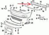 OEM 5K0807109M Soporte Parachoques / Refuerzo para Golf 6, Jetta MK6