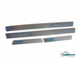 B7:SILL Steinless Steel - Tapas de umbral ALU para Passat B5 / B6 / B7 - Cinta 3M 