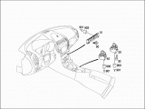 OEM A1718205010 Mercedes cabrio interruptor en panel de instrumentos y consola central