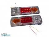Luces traseras LED transparentes - Luces para caravanas/remolques - 12V/24V