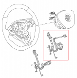 OEM 5Z0971584G Airbag Cableado para VW Amarok con volante multifunción