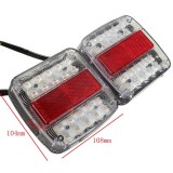 2x 46 LEDs Luz trasera del coche del camión / Luces traseras del remolque