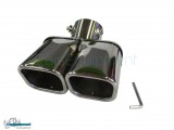 EXHAUST:32-58mm,Tubos,escape,Universal,Acero,Doble