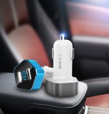 VC-6006 Cargador de coche Dual USB smart LED Voltage display for Phone / Pad 