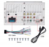 2 Din 6.5 Inch Universal Car DVD Video Multimedia Player Stereo System Radio FM/AM Bluetooth USB SD 1080P (No GPS)