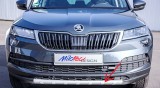 2 851 15 Protector del parachoques delantero, ABS - plata mate, Škoda Karoq 2017 ->