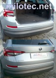 Protección de borde trasero de quintas puertas - borde largo, ABS - plata, Škoda Kodiaq