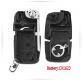 CR2032/CR1620. Funda Llave Shell Fob Para Audi TT A4 A6 A8 Quattro Con Hoja CR1620