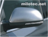 2 691 01 Cubiertas de espejos Milotec - Acero inoxidable mate, Škoda Octavia II. Lavado de cara, Octavia II. Gira, Superb II., Superb II. estiramiento facial
