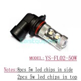 Luz antiniebla LED YS-FL02-50W, Bombilla LED para luz antiniebla