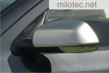 691 01 Cubiertas de espejo Milotec - Acero inoxidable mate, Škoda Octavia II. 06 / 04-11 / 08