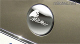 865 01 Funda Milotec con logotipo en relieve - trasera, Škoda Yeti / Yeti Facelift