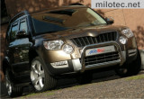 868 15 Cubiertas de faros Milotec - ABS - Plata mate, Škoda Yeti 